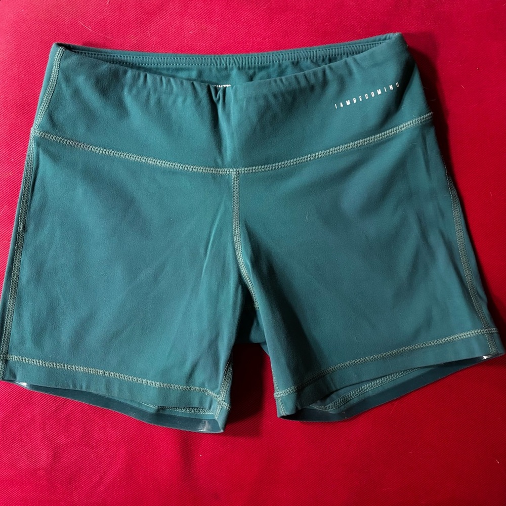 Indigo Women's Green Bike Shorts
